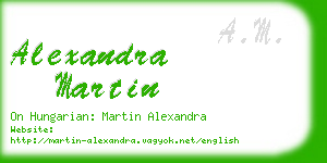 alexandra martin business card